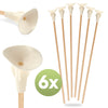 6 Stk. Holzpfeile mit Saugnapf, 30cm