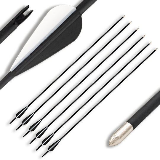 6er Set Pfeile mit Metallspitze