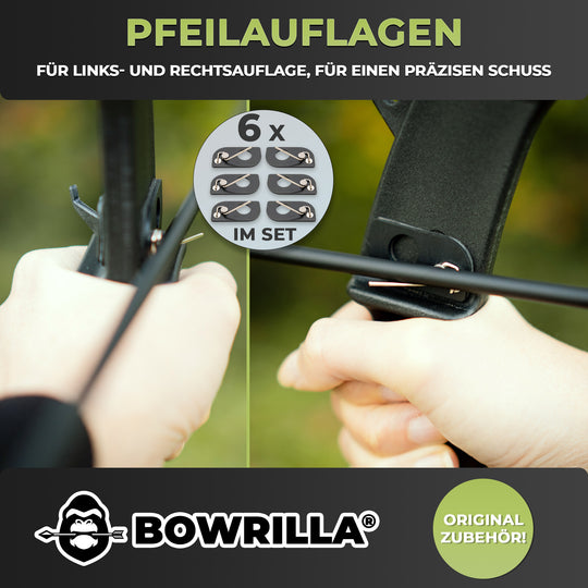 6 Stk. magnetische Pfeilauflage aus Edelstahl, universell und selbstklebend