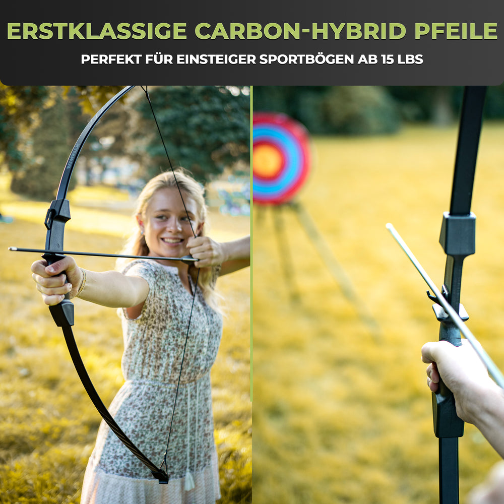 6er Set Pfeile mit Metallspitze