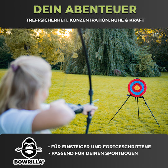 Strohzielscheibe, 50x50x6 cm, 3-lagig, braun