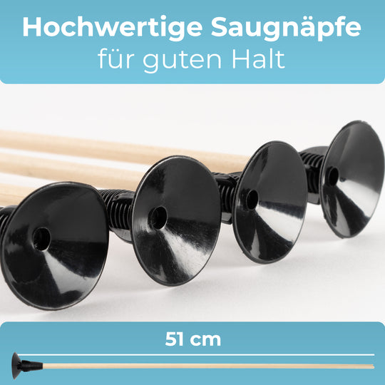 10 Stk. Holzpfeile mit Saugnapf, 52cm