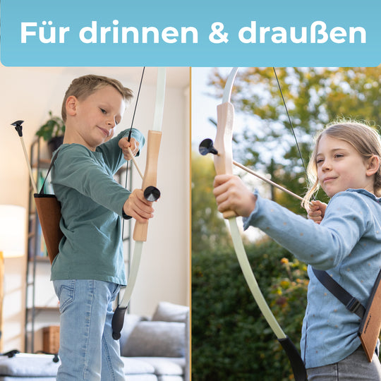 10 Stk. Holzpfeile mit Saugnapf, 52cm