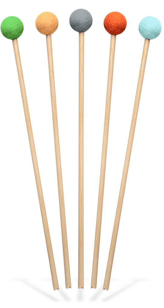 5er Set Holzpfeile mit bunten Filzköpfen